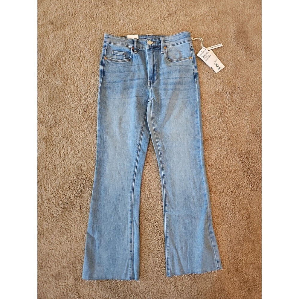 Blank NYC Varick Kick Flare Jeans Light Denim Size 25
